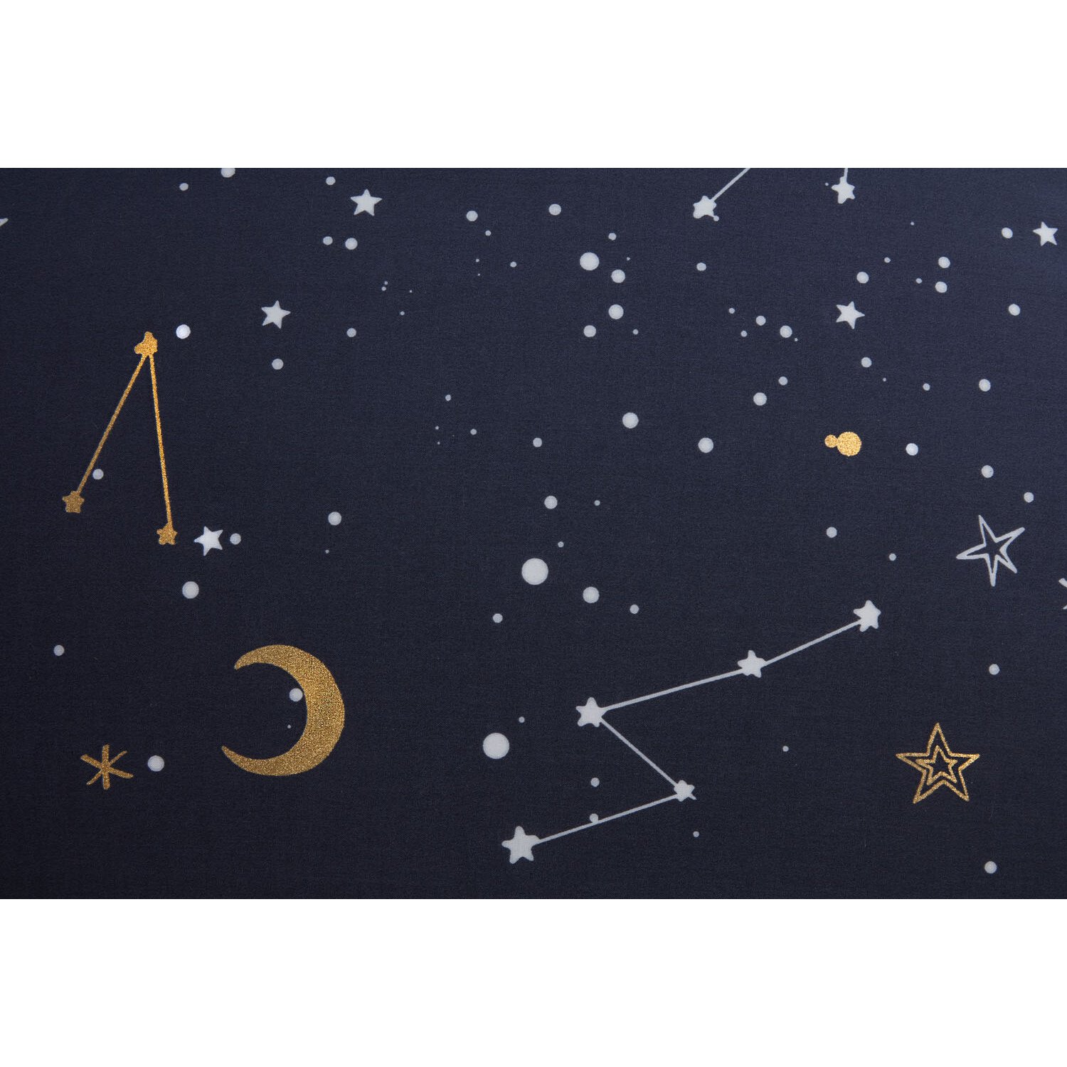 Divante King Size Celestial Metallic Duvet Cover and Pillowcase Set Image 4