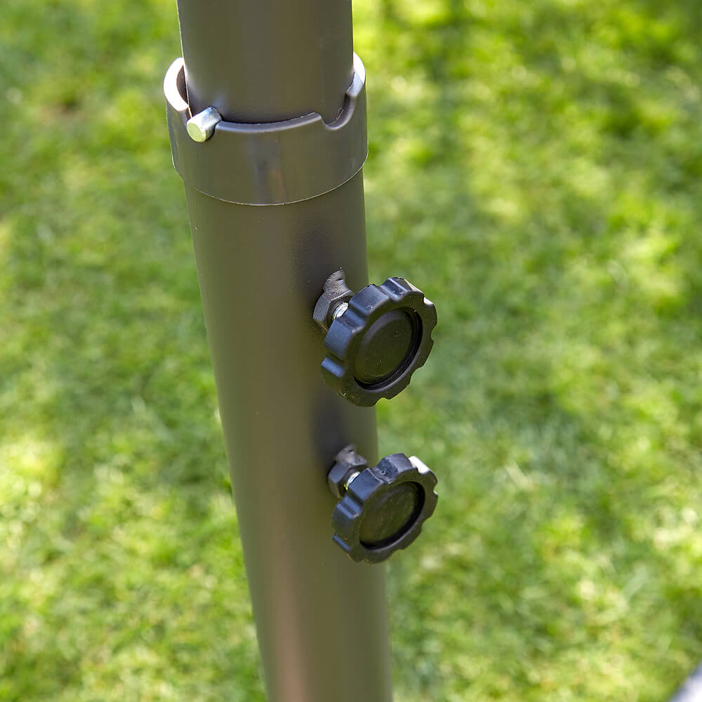 Home Source Gozo Grey Overhanging Cantilever Crank Parasol Image 6