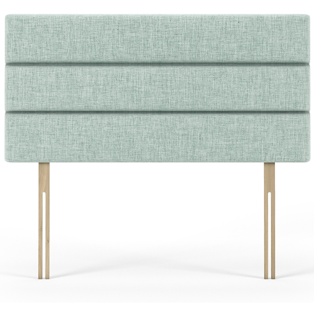 Bedmaster Double Duck Egg Linen Milan Lined Headboard Image 2