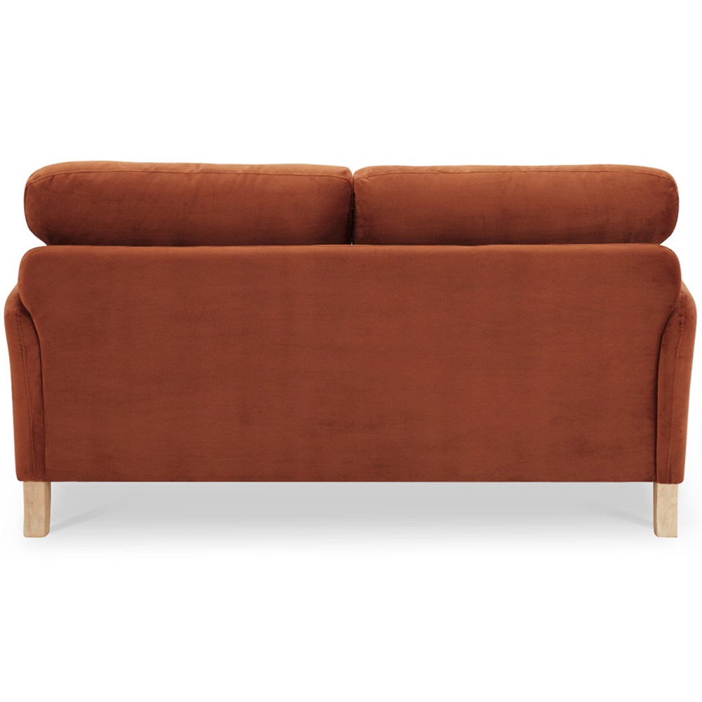 Home Detail Regent 2 Seater Burnt Orange Velvet Sofa Image 5