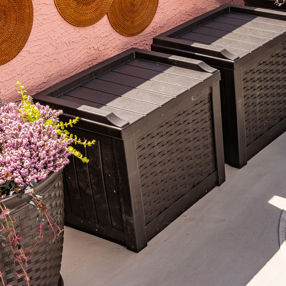 Suncast Georgia 83L Java Brown Storage Box Image 6