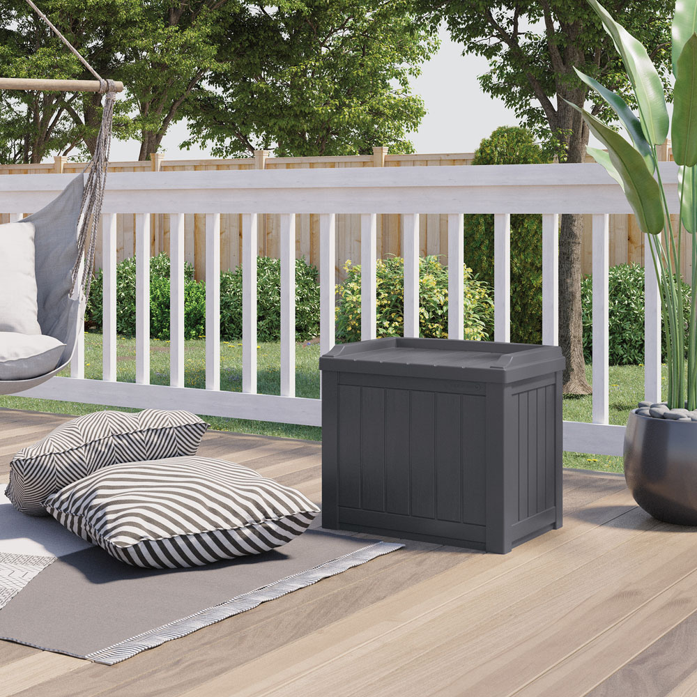 Suncast Florida 83L Cyberspace Grey Storage Box Image 2