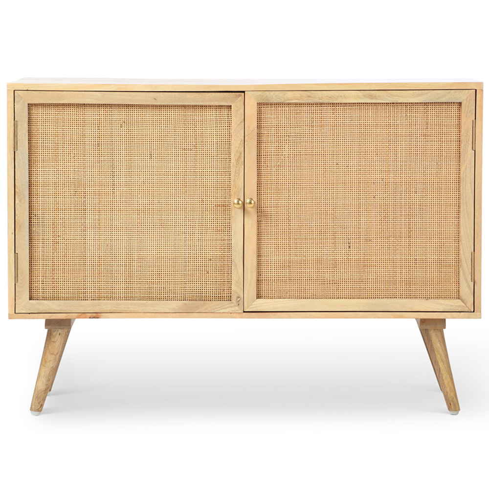 Desser Manhattan 2 Door Natural Rattan and Mango Wood Sideboard Image 2