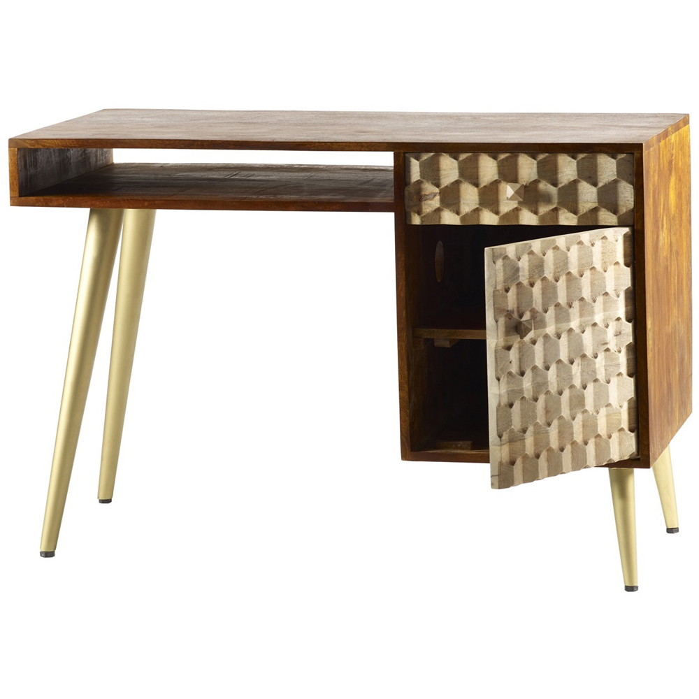 Brooklyn Cotati Single Door Single Drawer Single Shelf Desk Image 4