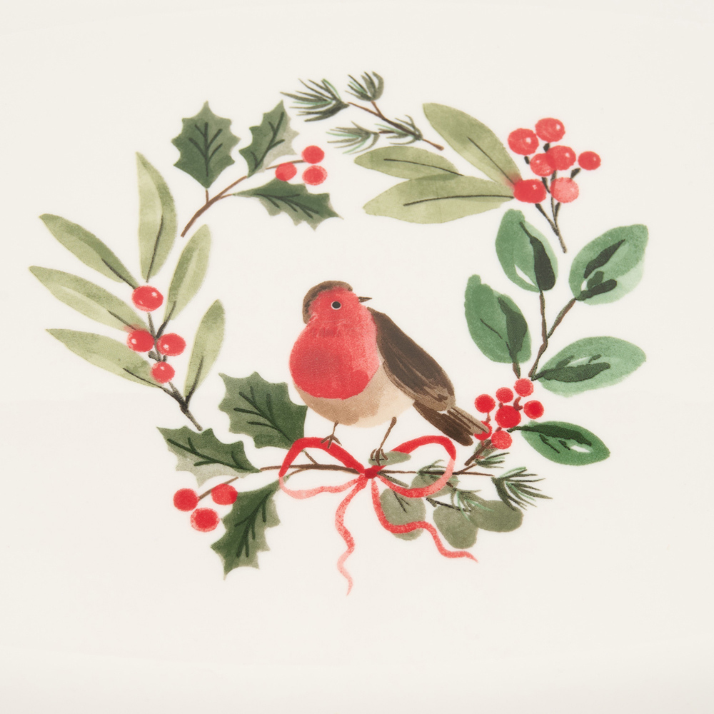 Festive Robin Large Serving Platter Image 4