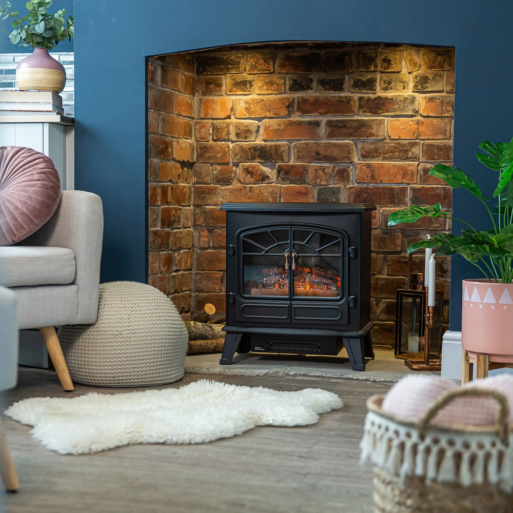 Russell Hobbs Black Electric Stove Fire 1.85KW Image 8