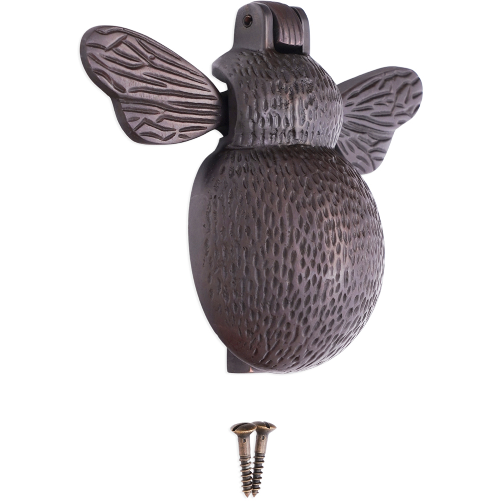 Spira Brass Aged Bronze Bumble Bee Door Knocker Image 4