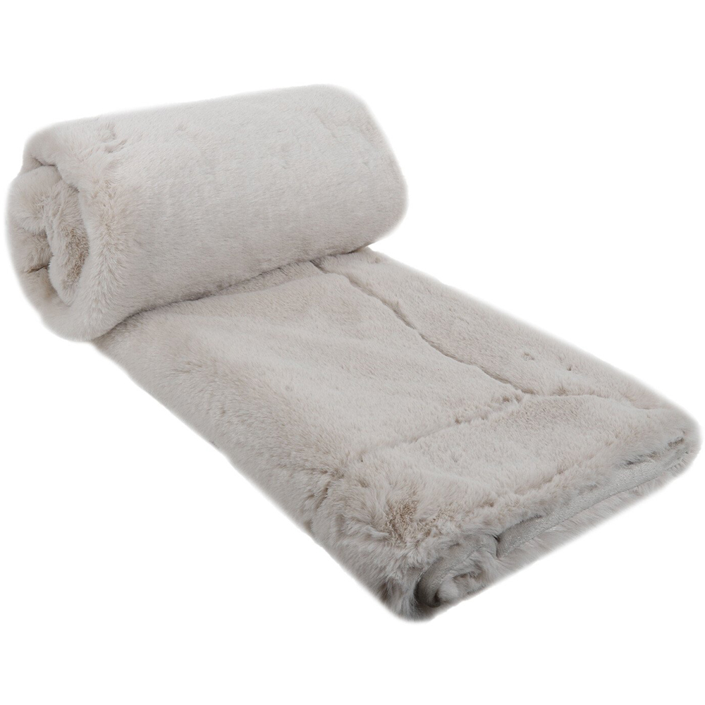 Divante Mink Rabbit Faux Fur Throw 127 x 152cm Image 2