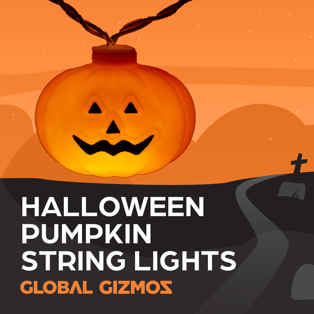 Global Gizmos 10 LED Pumpkin String Lights Image 7