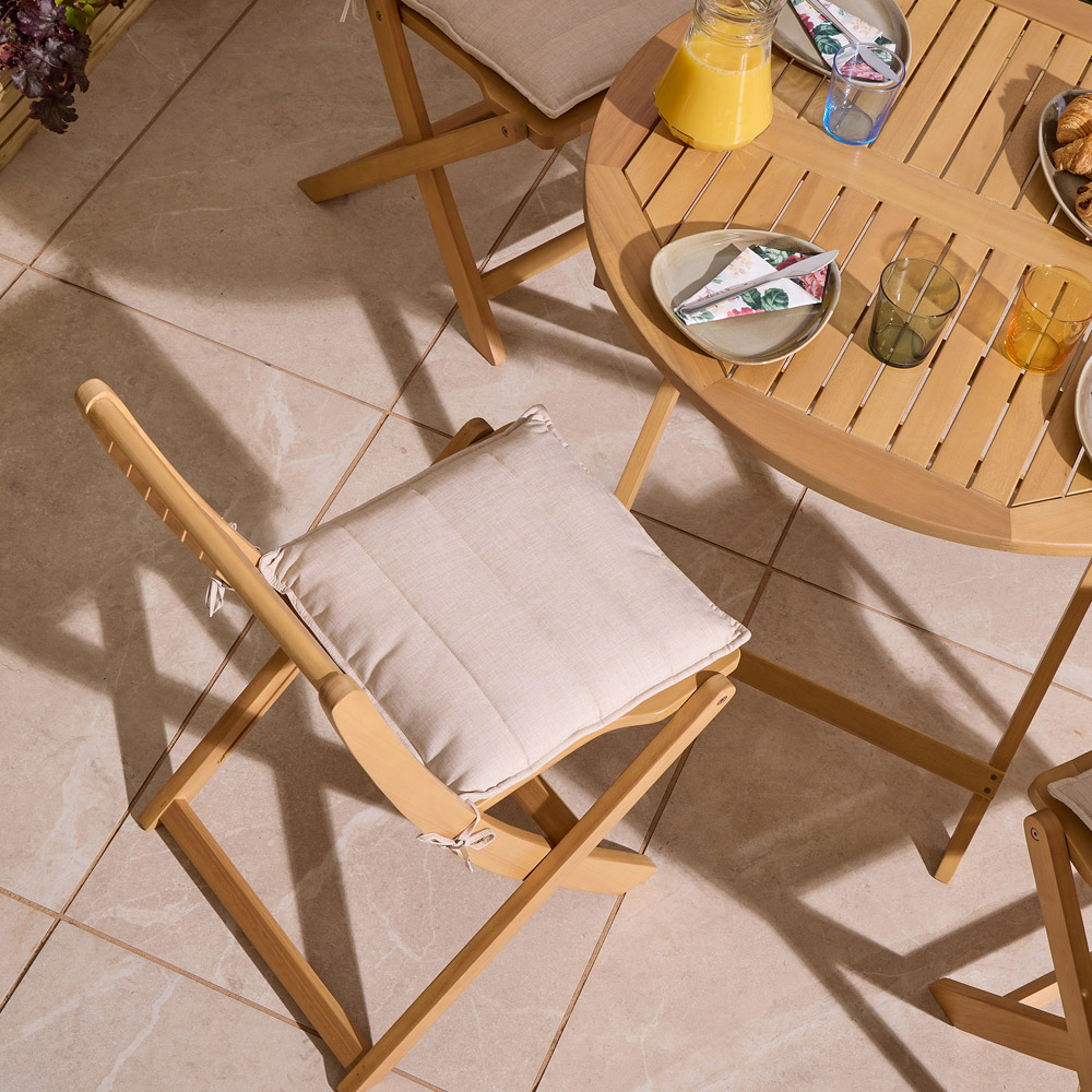 Rowlinson Ashdown 4 Seater Folding Dining Set with Cushions Image 7