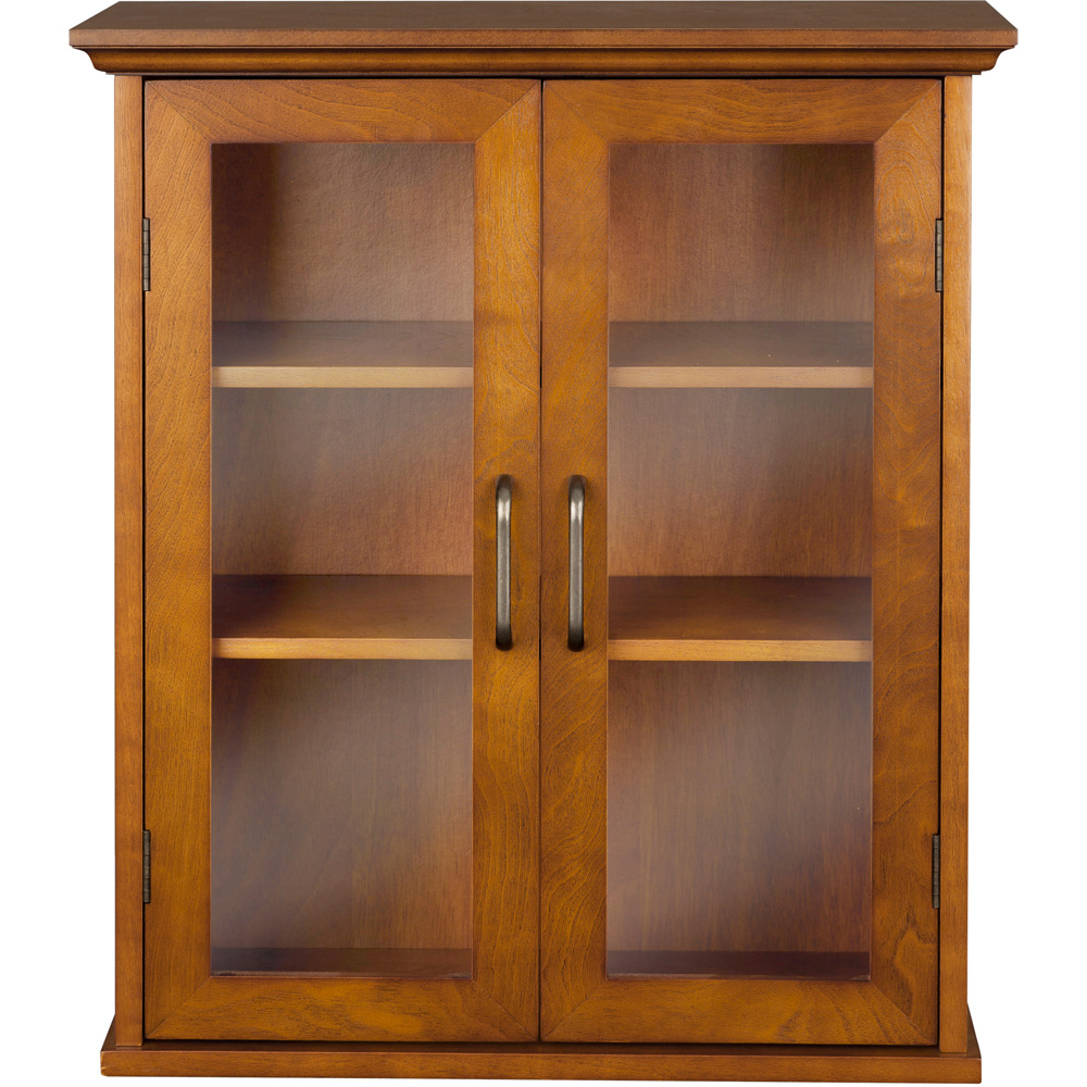Teamson Home Avery 2 Door Oil Oak Removable Wall Cabinet Image 2