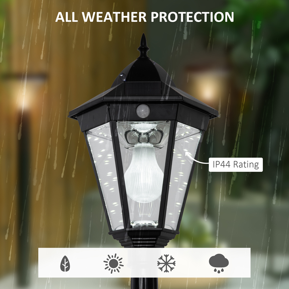 Outsunny LED Solar Lamp Post Light Image 4