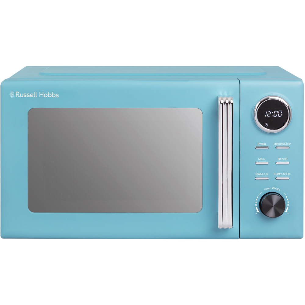 Russell Hobbs Hanley RHMD838RB Retro Blue Digital 20L Microwave Image 2