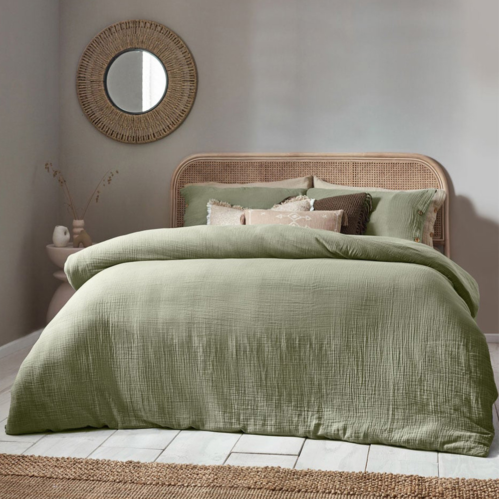 Yard Lark King Size Eucalyptus Muslin Cotton Duvet Set Image 1