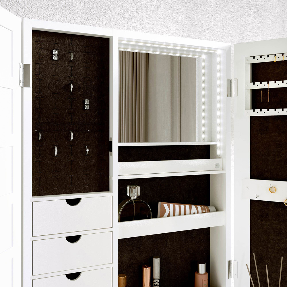 CARME Home Harper LED Mirror Cabinet with Photo Frame Image 3