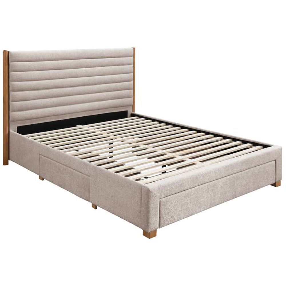 Birlea Arabella Double Grey Velvet Bed Image 2