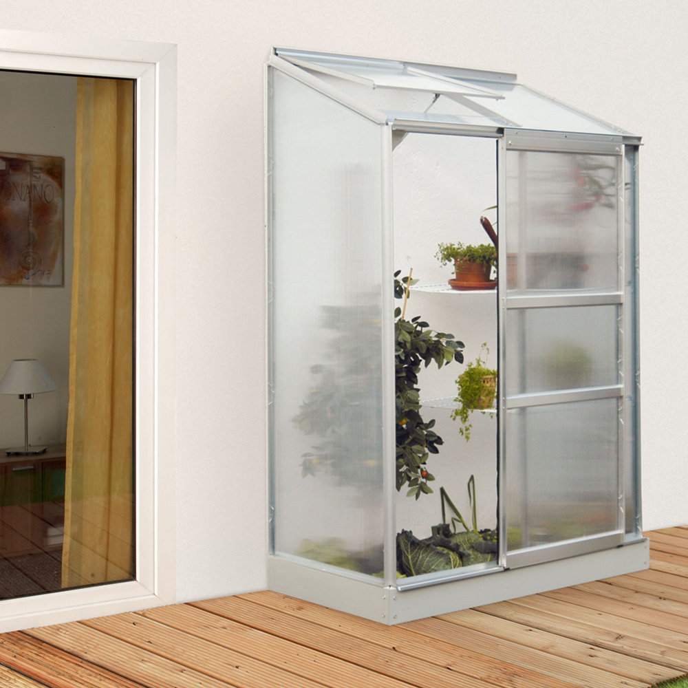 Vitavia IDA 900 Aluminium Frame Tough Glass 4 x 2ft Greenhouse Image 2