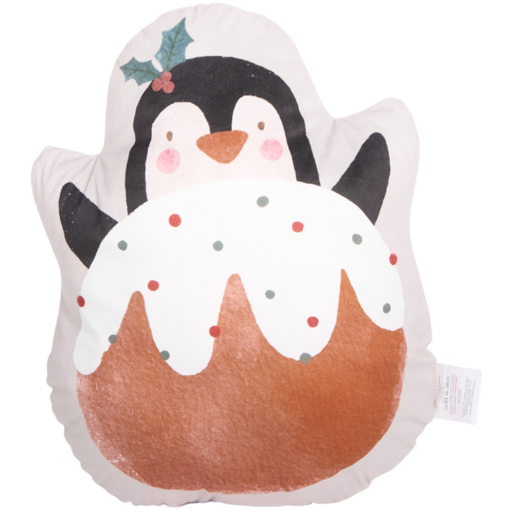 Cute Penguin Shaped Cushion - Multicolour Image 3