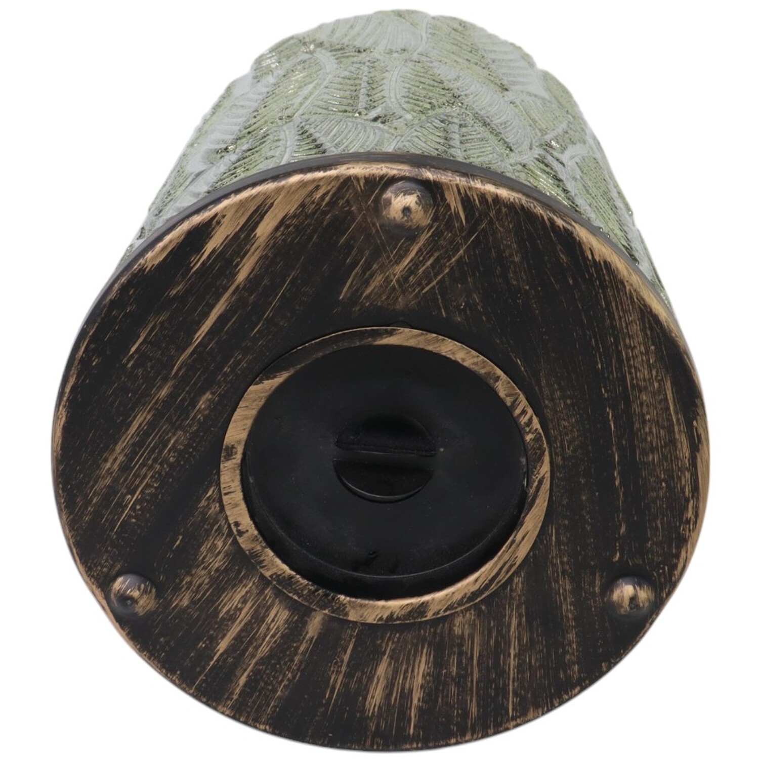 Antique Green Leaf Lantern Green Image 4