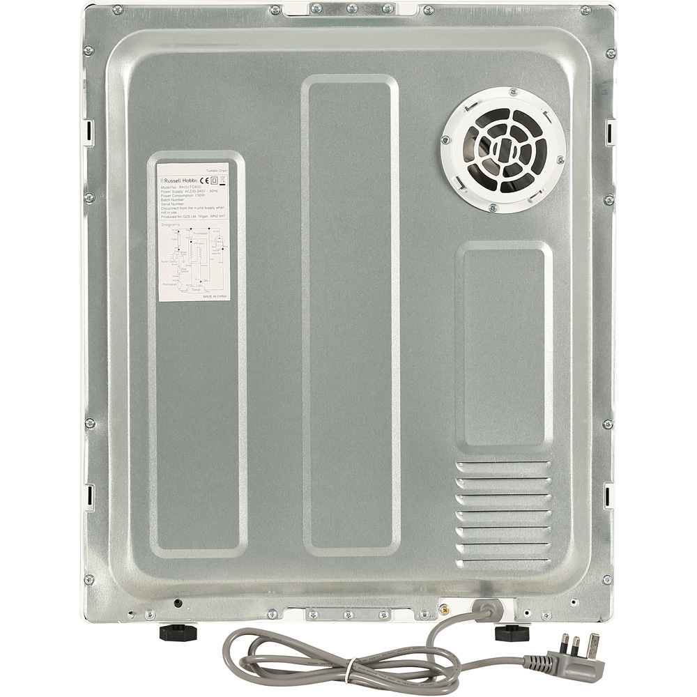 Russell Hobbs RH3VTD800 White 2.5kg Vented Tumble Dryer Image 5