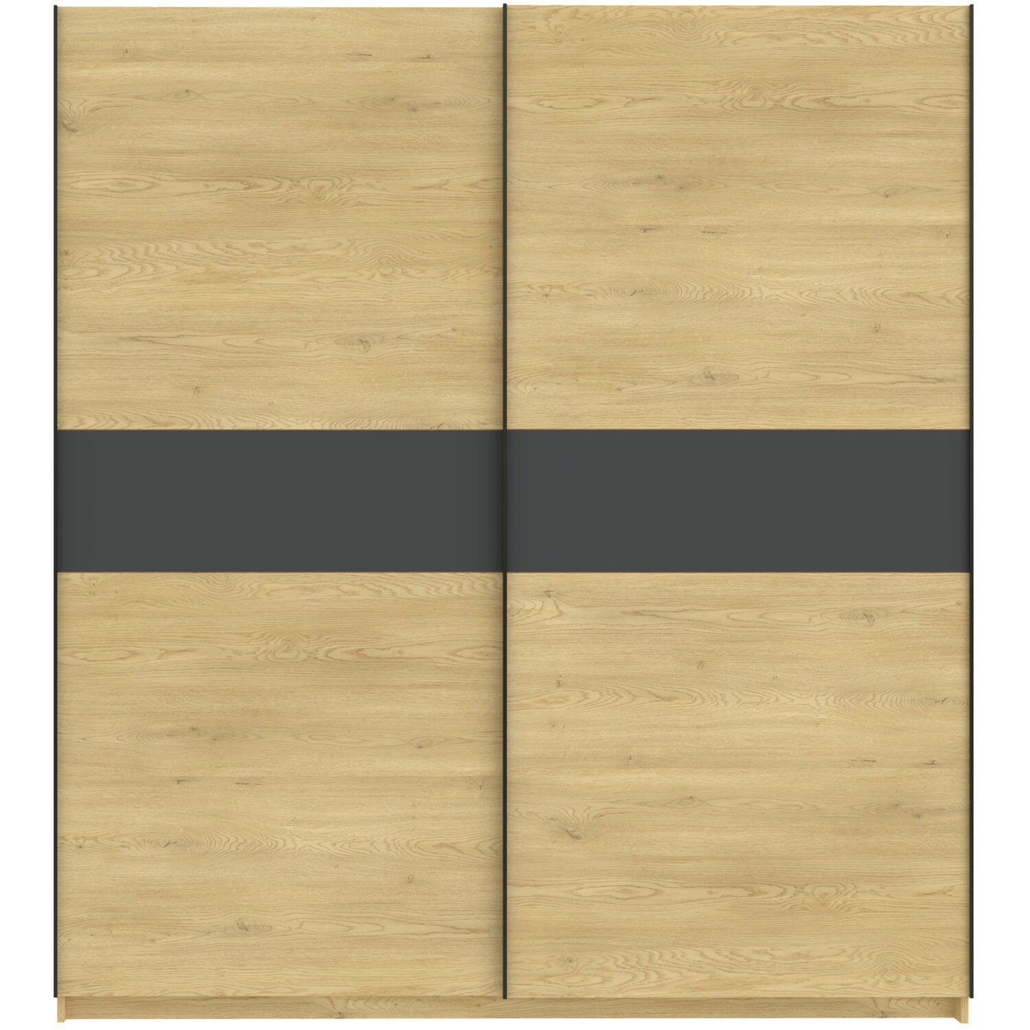Andora Large Sliding Wardrobe Cream and Anthracite Image 6