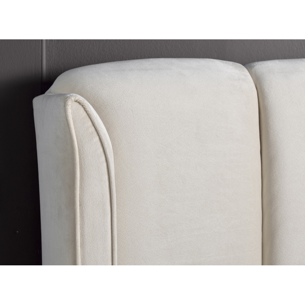 Aurora Double Warmstone Velvet Ottoman Bed Image 5