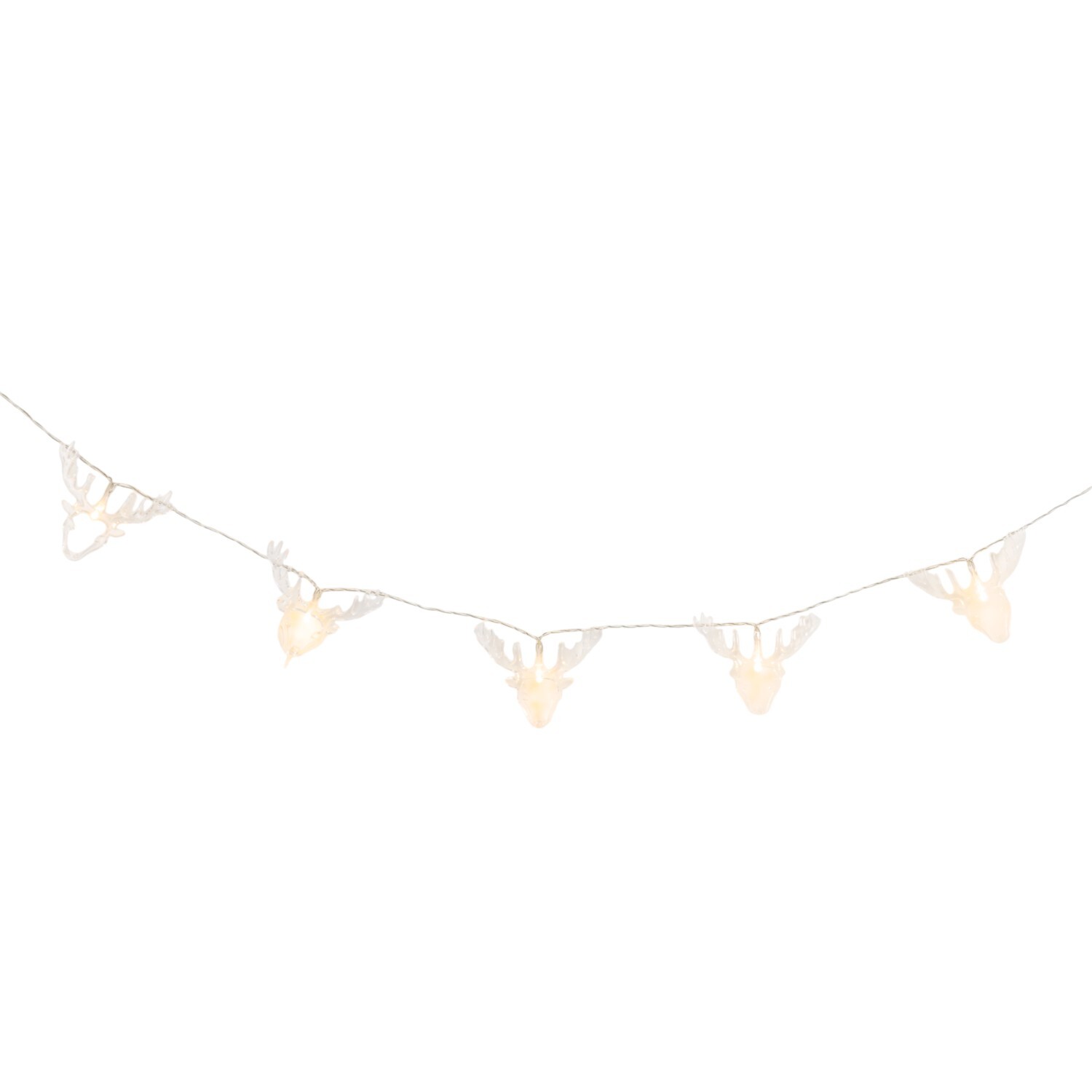 30 LED Stag Head String Light Warm White Image 5