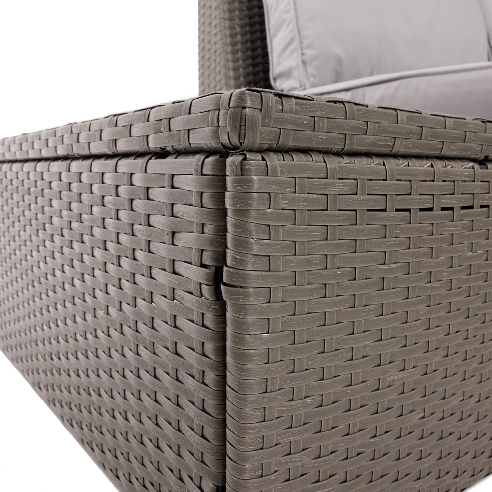 Charles Bentley 5 Seater Rattan Corner Lounge Set Image 7