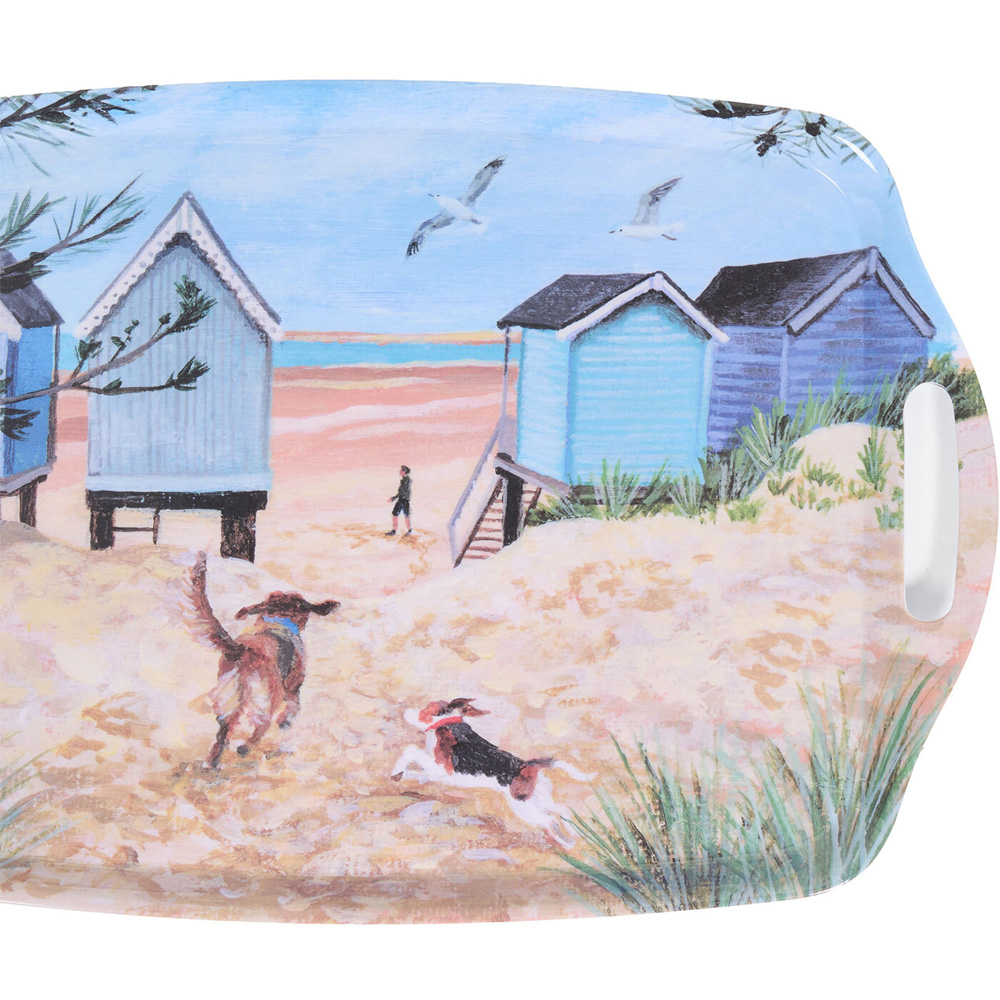 Summer Walk On A Beach Large Tray Image 4