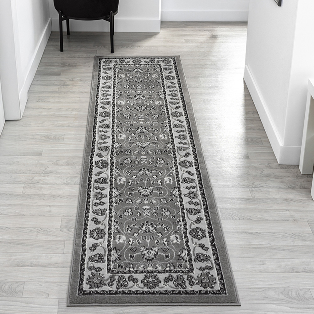 Desire Rugs Obsidian Grey Classical Traditional Rug 160 x 230cm Image 6