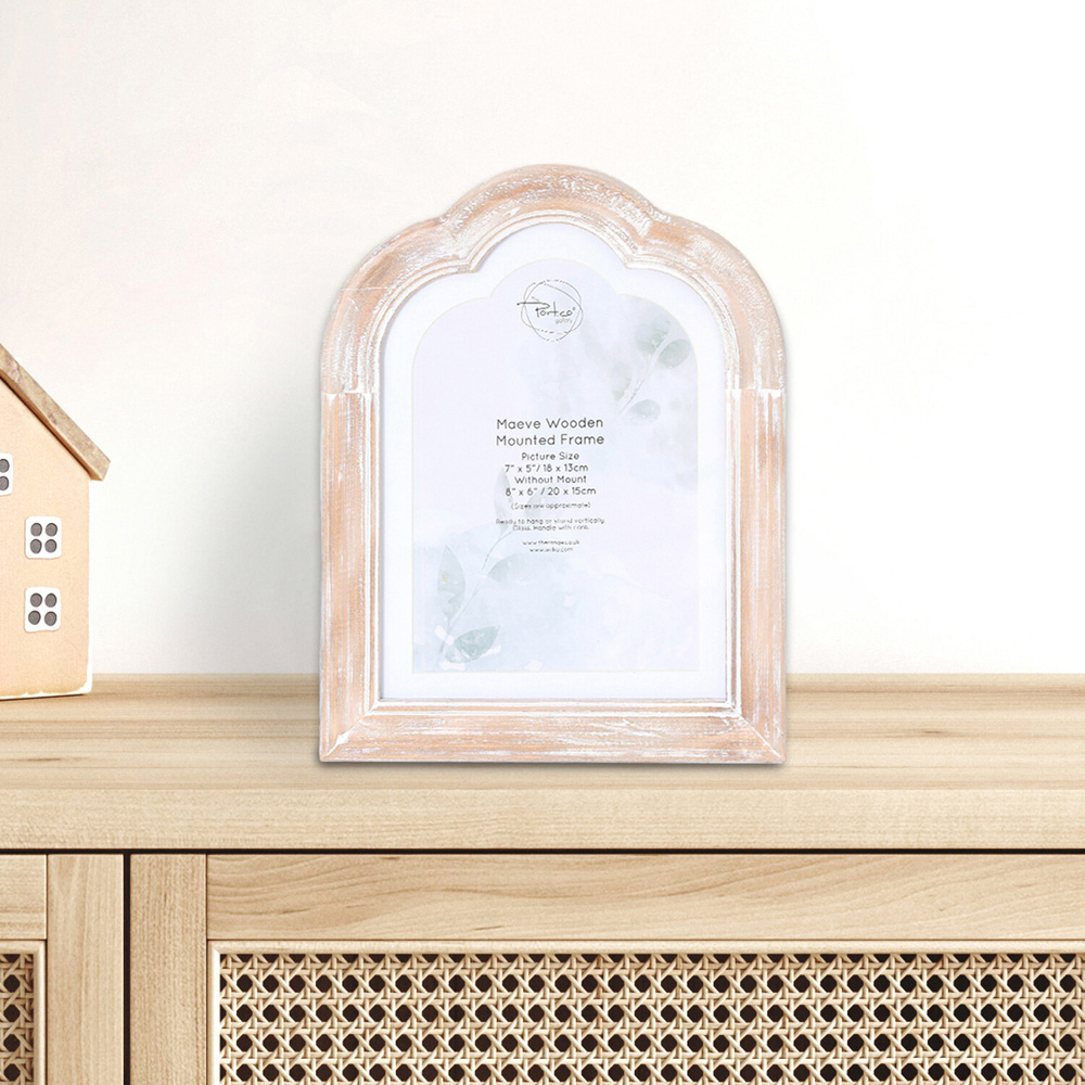 Maeve Wooden Mounted Frame Natural 7 x 5inch Image 2