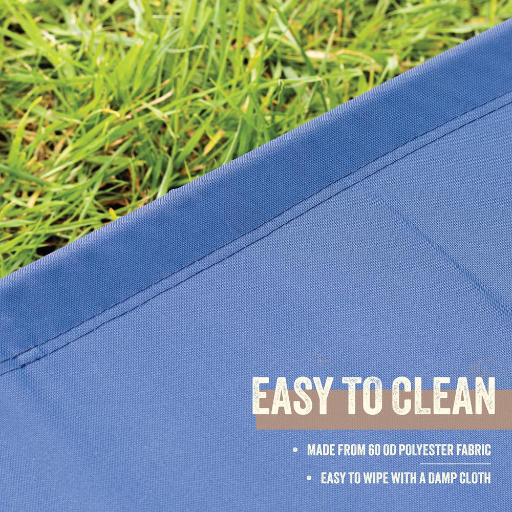 Milestone Camping 4 Legs Blue Folding Camping Bed Image 6