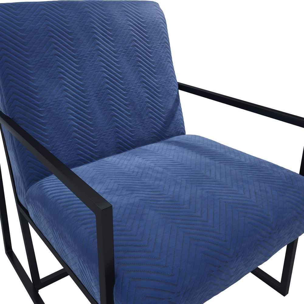 LPD Home Chance Oxford Blue Armchair Image 6