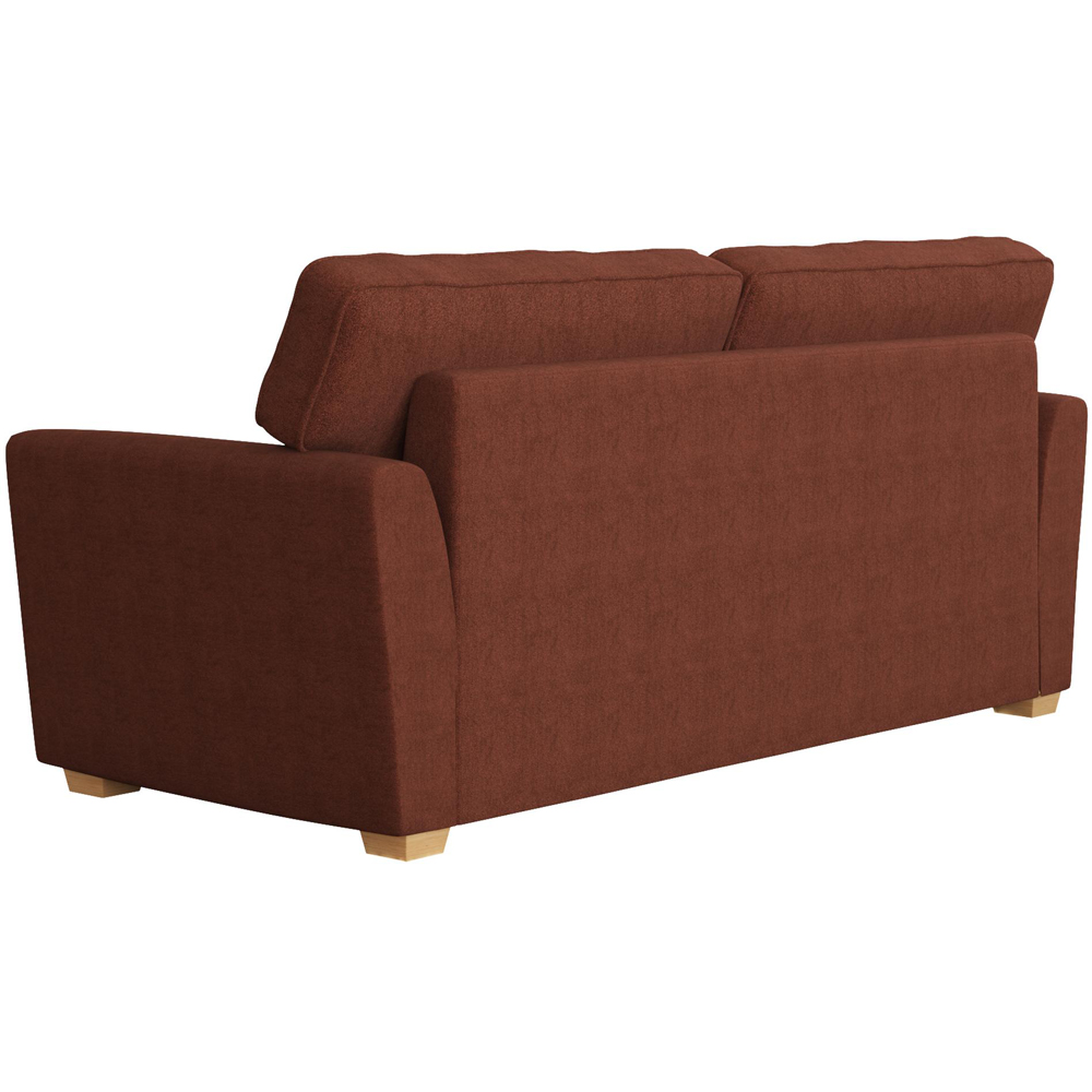 Wendleberry 3 Seater Brick Venice Fixed Back Sofa Image 4