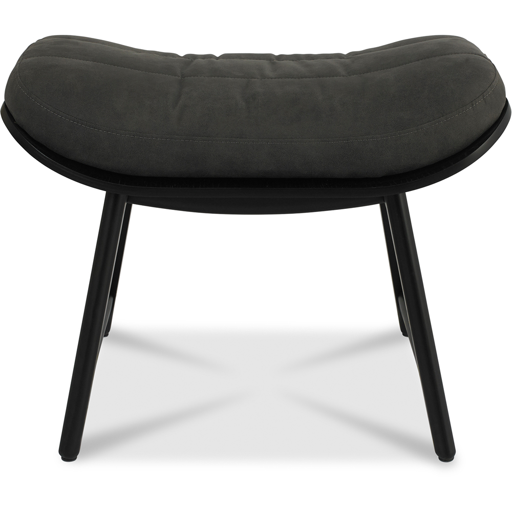 Bentley Designs Peppercorn Dark Grey Fabric Foot Stall Image 3