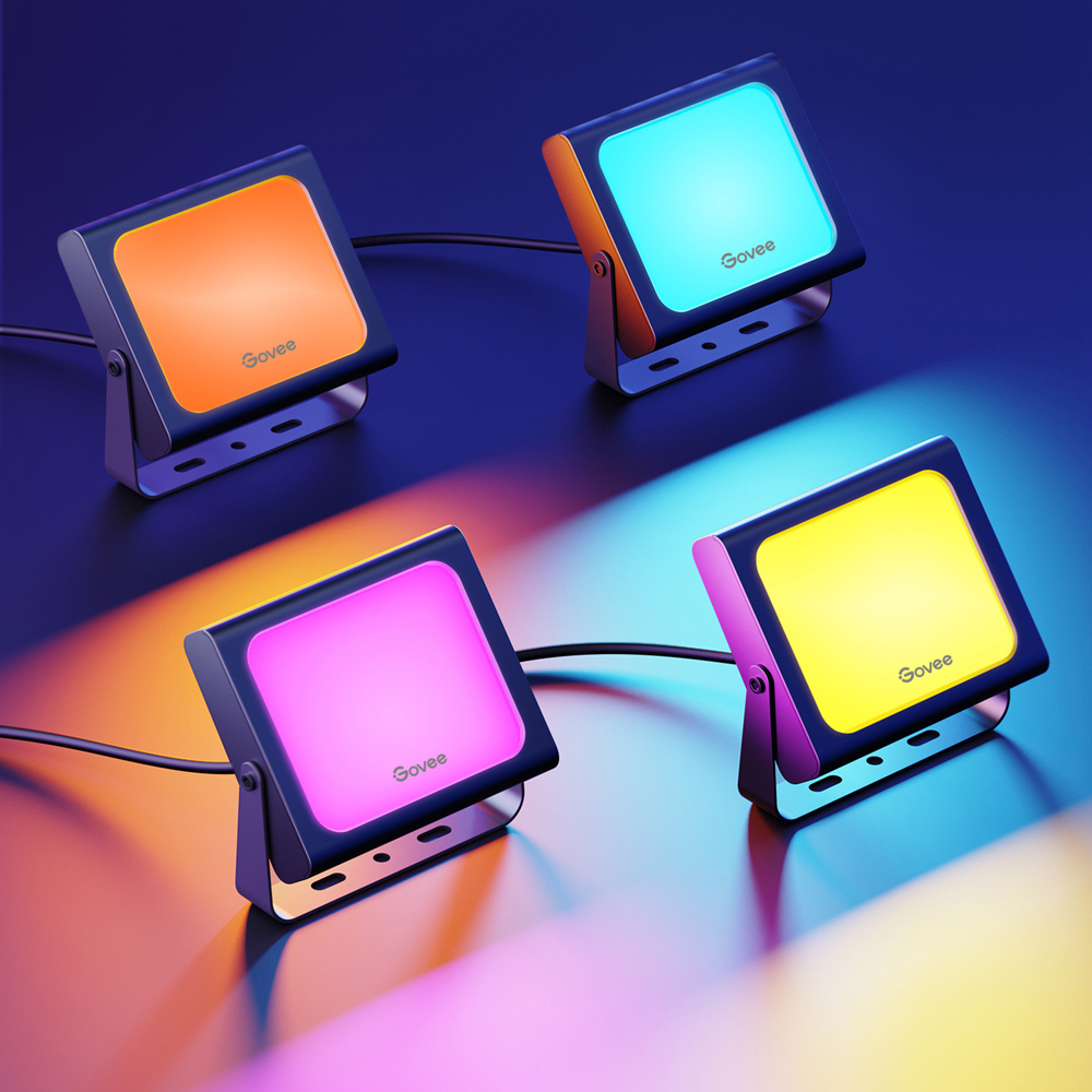 Govee RGBICWW LED Smart Floodlight 4 Pack Image 2