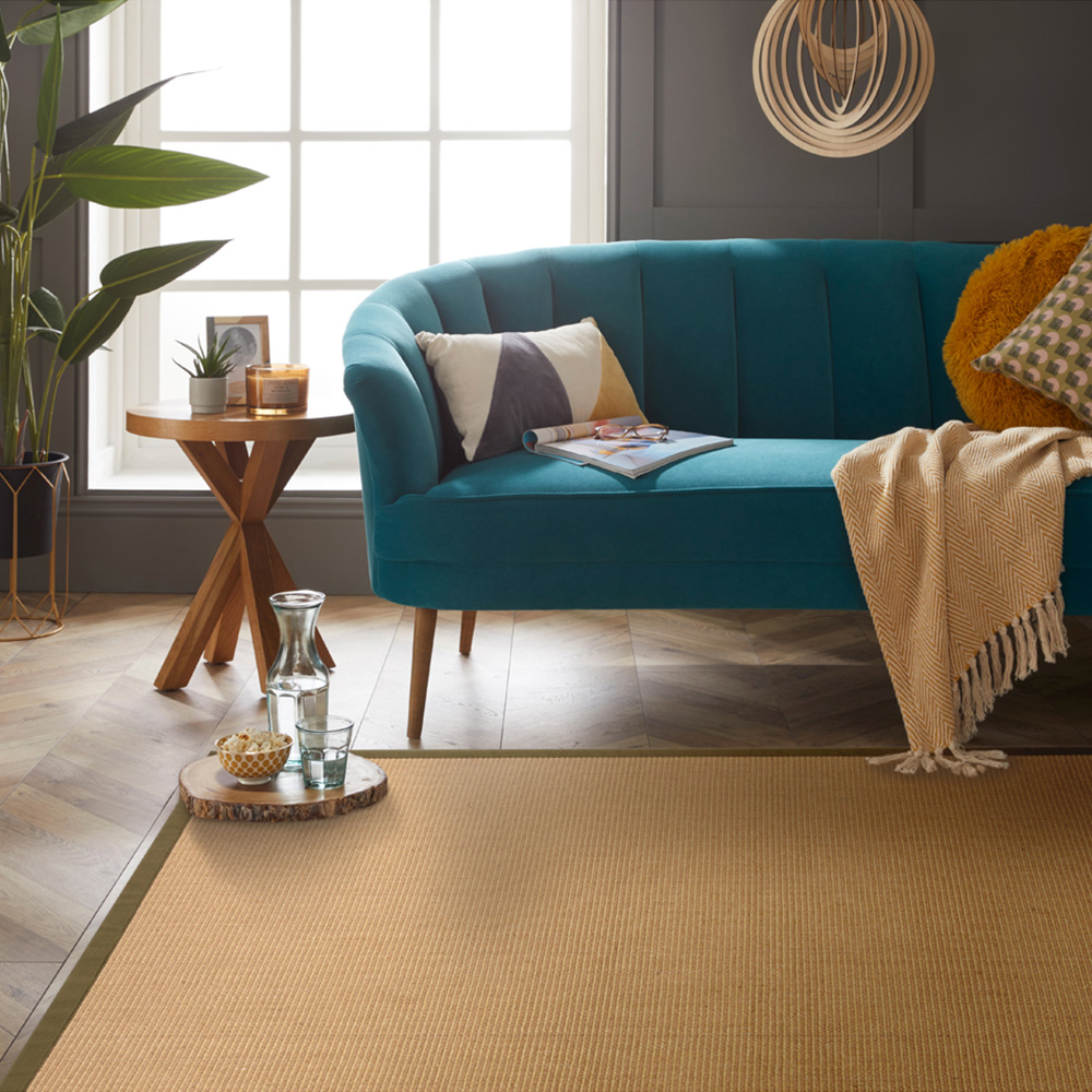 Esselle Home Swinton Green Sisal Jute Boucle Rug 120 x 170cm Image 2