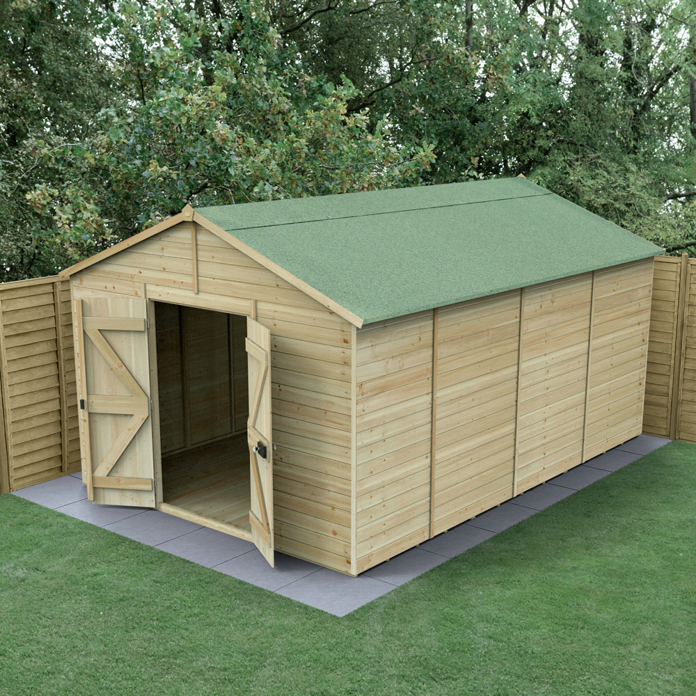 Forest Garden Timberdale 10 x 15ft Apex Shed Image 2