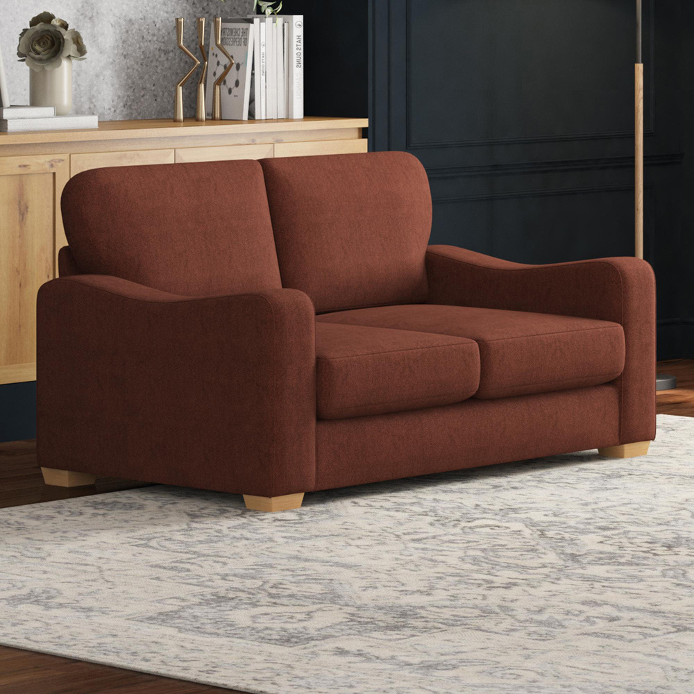 Theadford 5 Seater Venice Brick Fixed Back Sofa Set Image 4