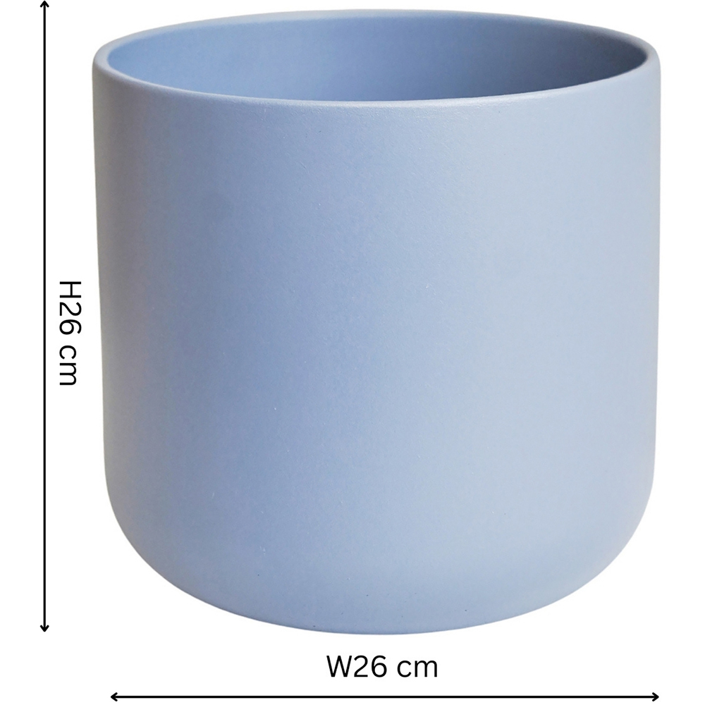 Ivyline Lisbon Powder Blue Planter 26 x 26cm Image 5