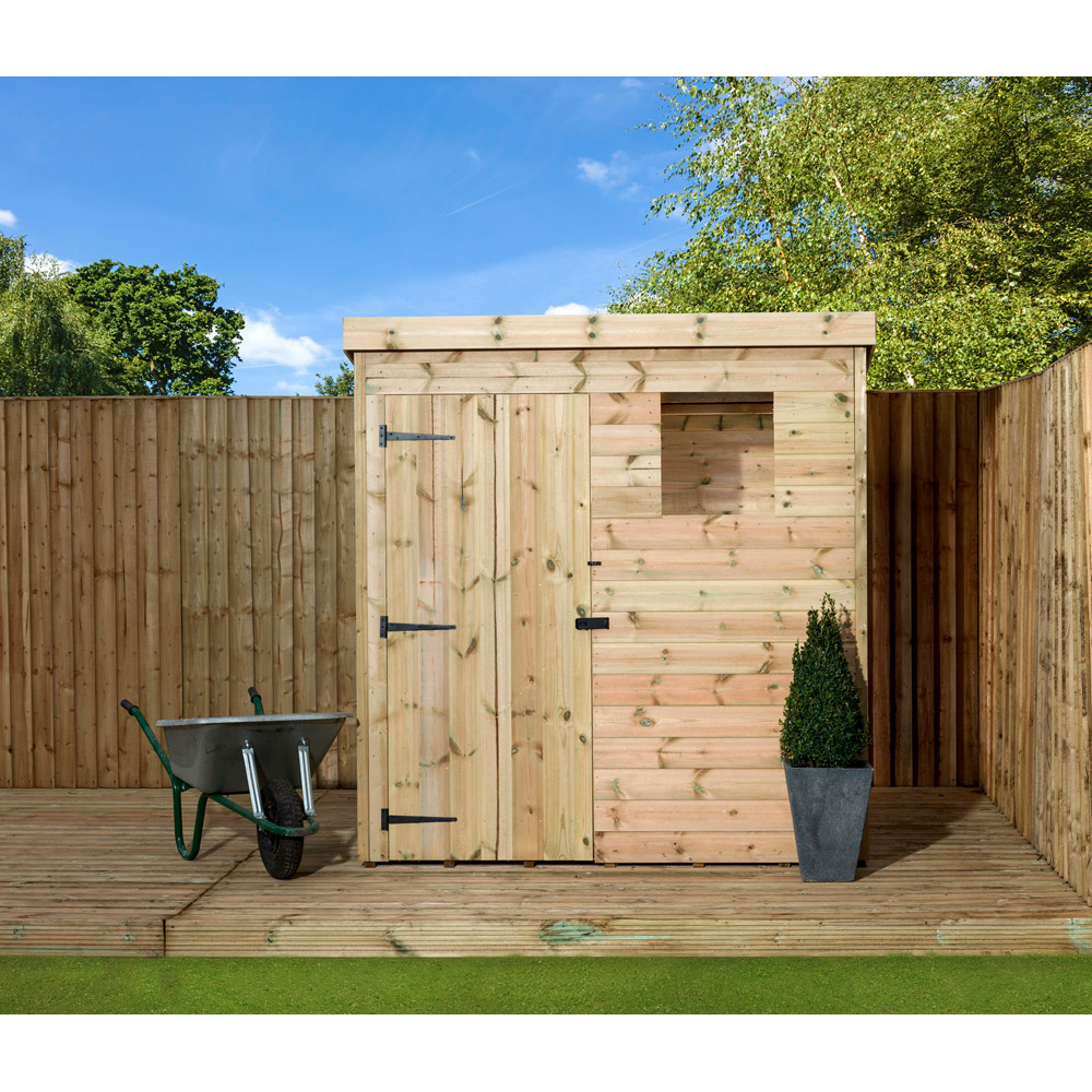 Empire Sheds 1500 6 x 4ft Tongue and Groove Wooden Pent Garden Shed Image 4