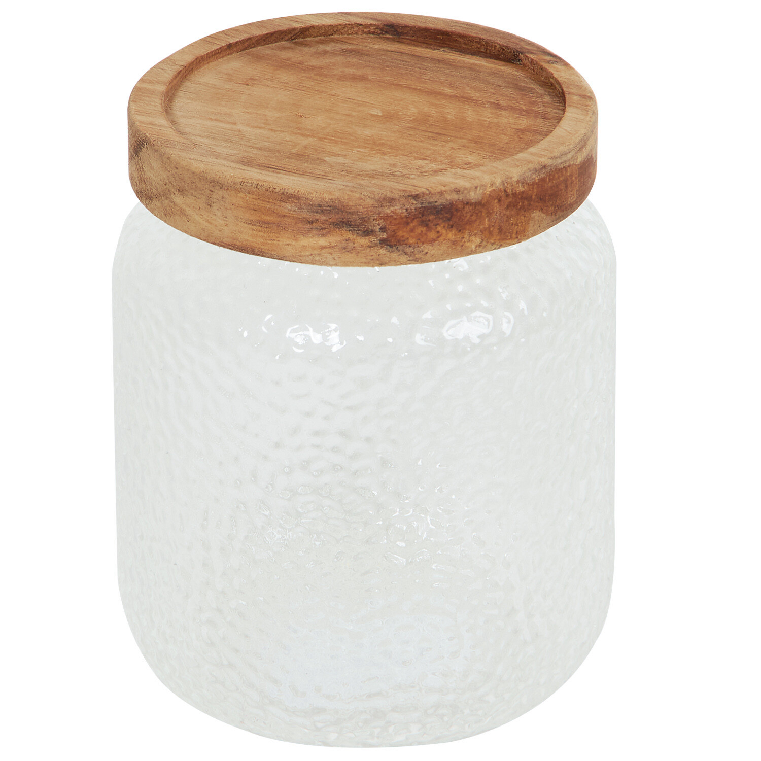 Hammered Glass Jar Image 2