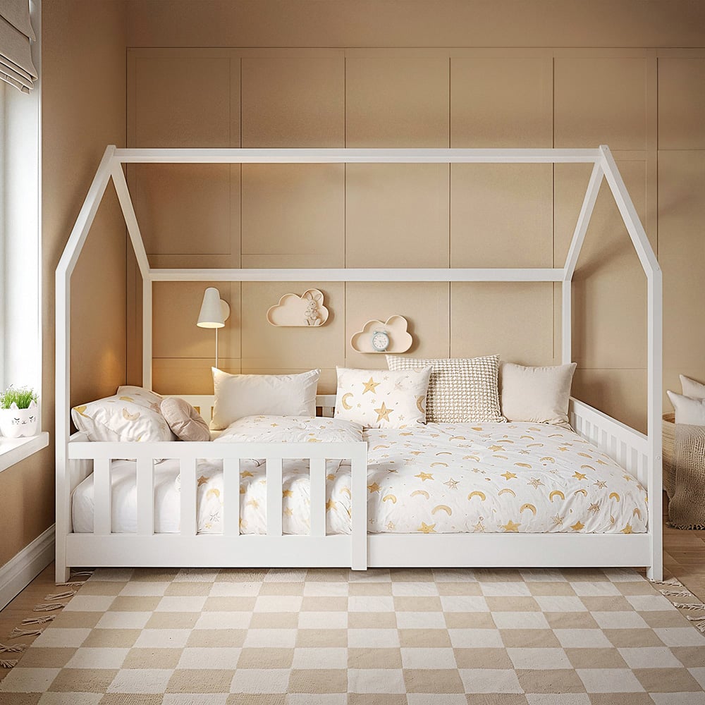 Flair Explorer Small Double White Playhouse Bed Image 5