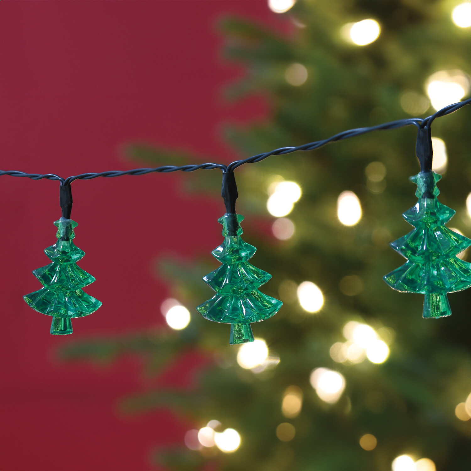 50 LED Christmas Tree String Light - Green Image 6