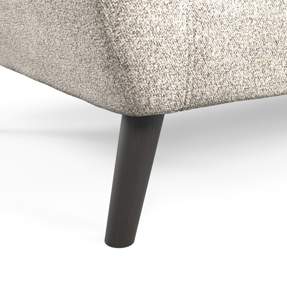 Lara Beige Boucle Linen Armchair Image 4