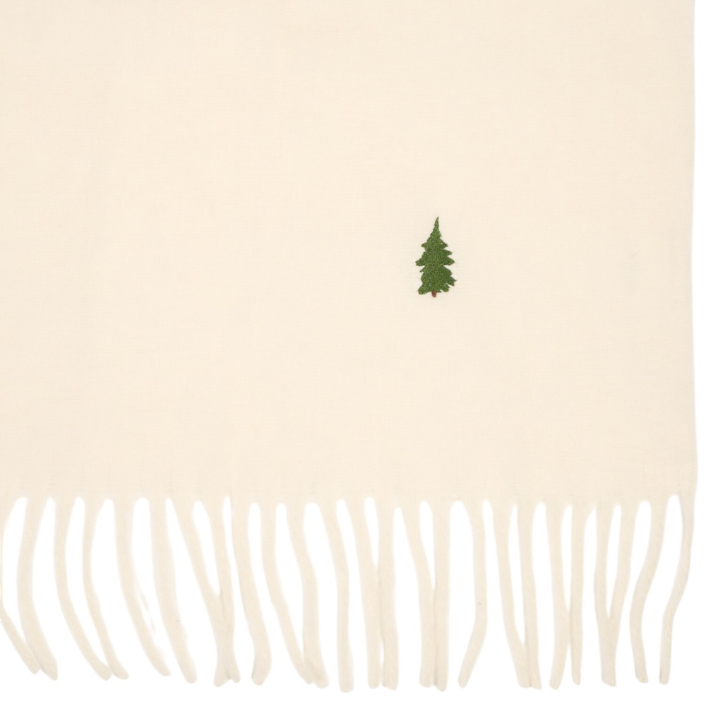 Highland Cow Embroidered Mohair Throw Neutral Image 9