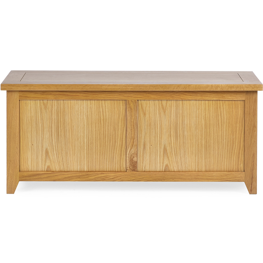 Julian Bowen Mallory Oak Storage Bench Image 3