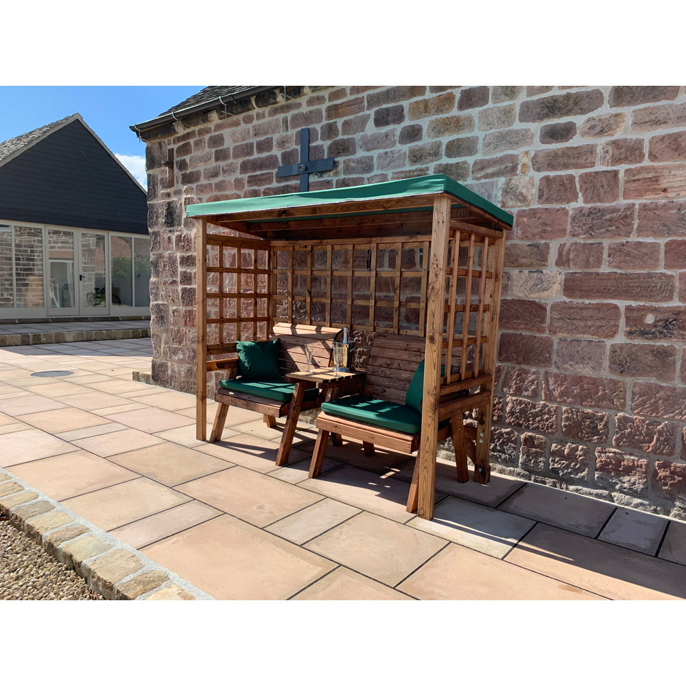 Charles Taylor Henley 2 Seater Arbour with Green Roof Cover Image 4