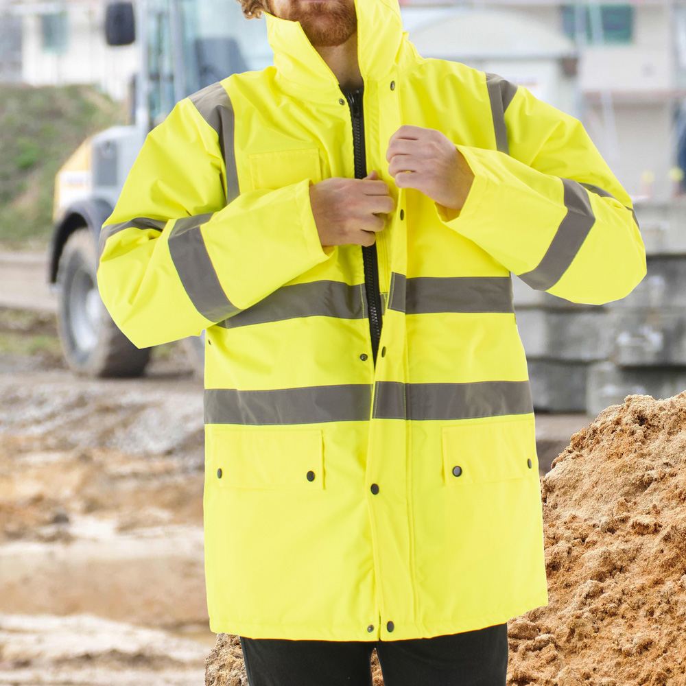 Scan Hi Visibility Motorway Jacket XXL Yellow Image 2