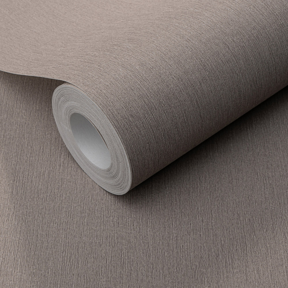 Erismann Decadent Textured Luxury Plain Taupe Vinyl Wallpaper Image 2